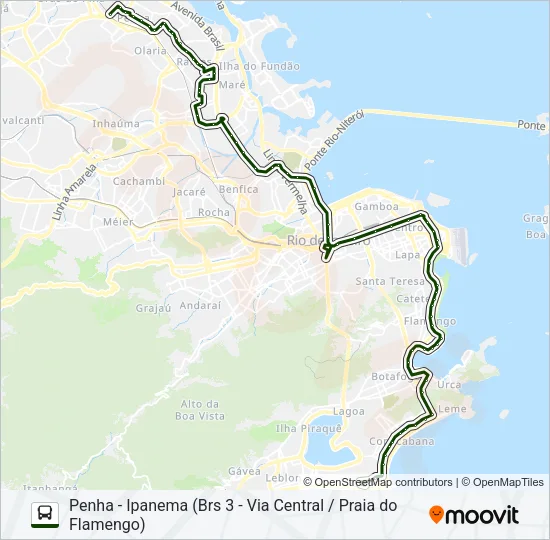 SN 483 Bus Line Map