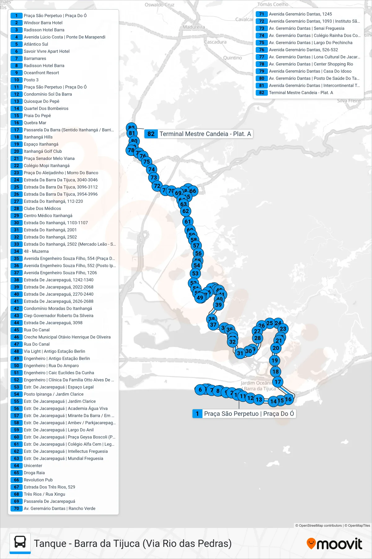 SN 878 bus Line (Tanque (Via Floresta / Via Light) (Desvio Temporário)) route and stops on a map
