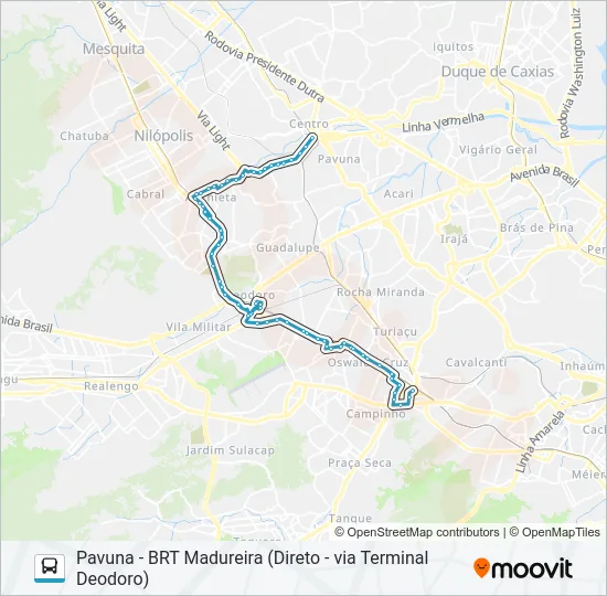 SN 779 Bus Line Map