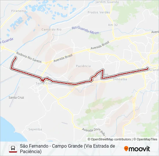SN 840 Bus Line Map