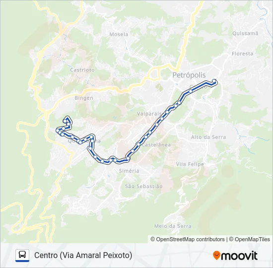 654 Bus Line Map