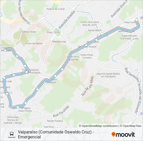 335 Bus Line Map
