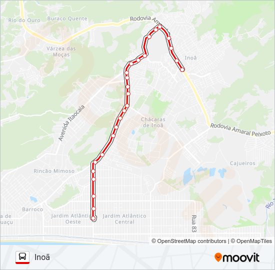 E28 Bus Line Map