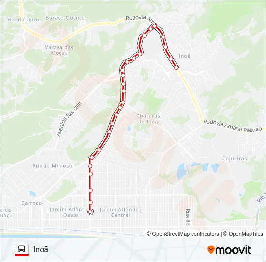E28 Bus Line Map