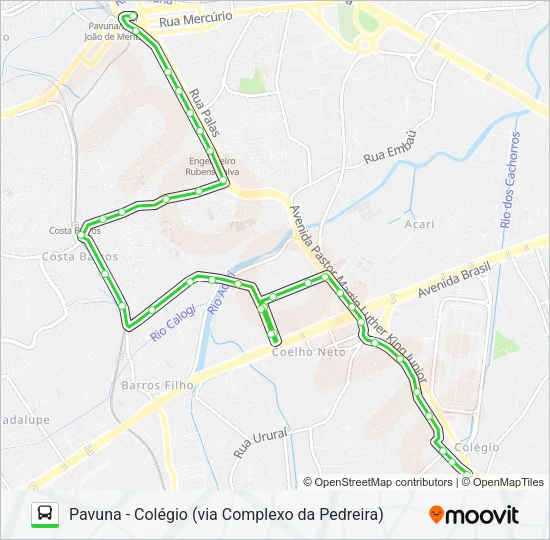 KOMBI Bus Line Map