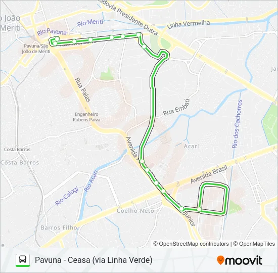 KOMBI Bus Line Map