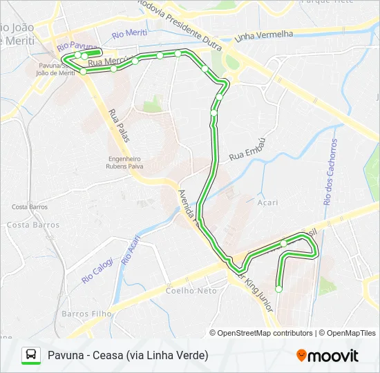 KOMBI Bus Line Map
