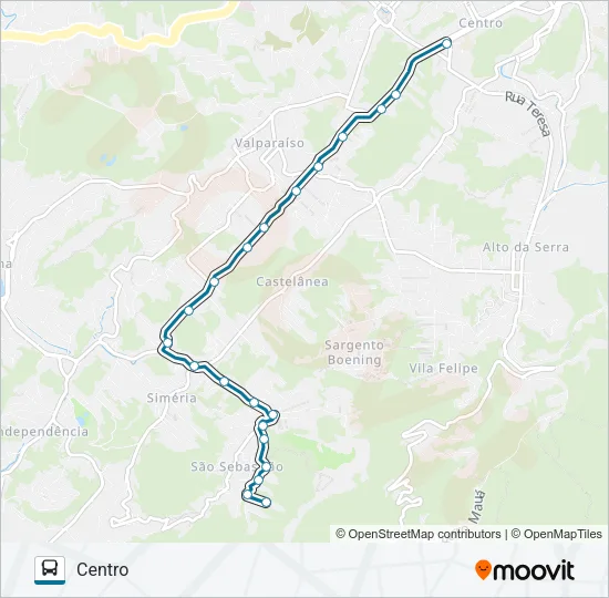 192 Bus Line Map