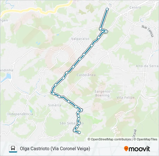 192 Bus Line Map