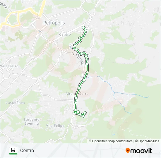 158 Bus Line Map