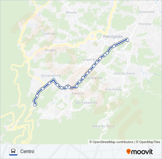 646 Bus Line Map