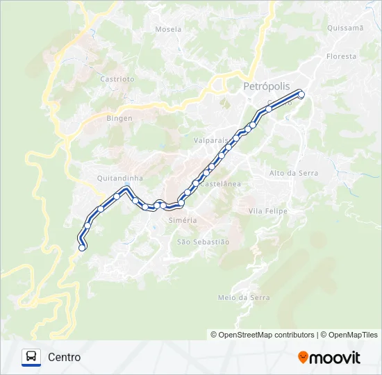 646 Bus Line Map