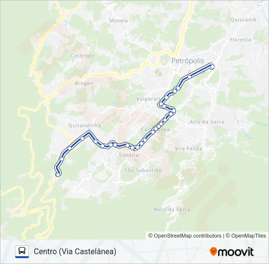 646 Bus Line Map