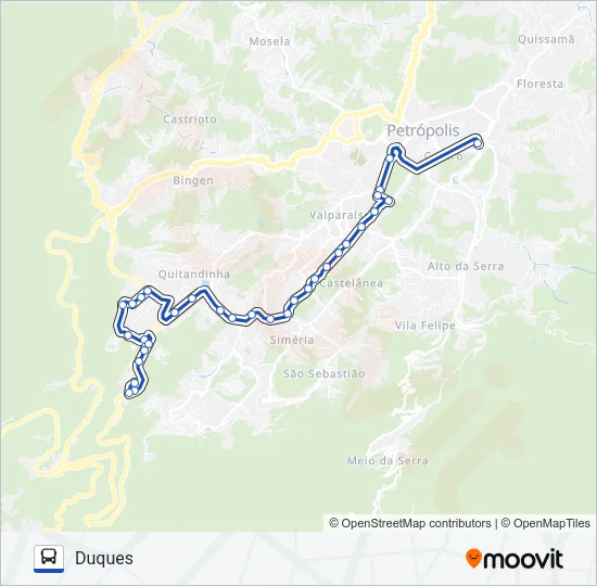646 Bus Line Map