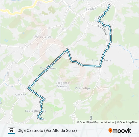 193 Bus Line Map