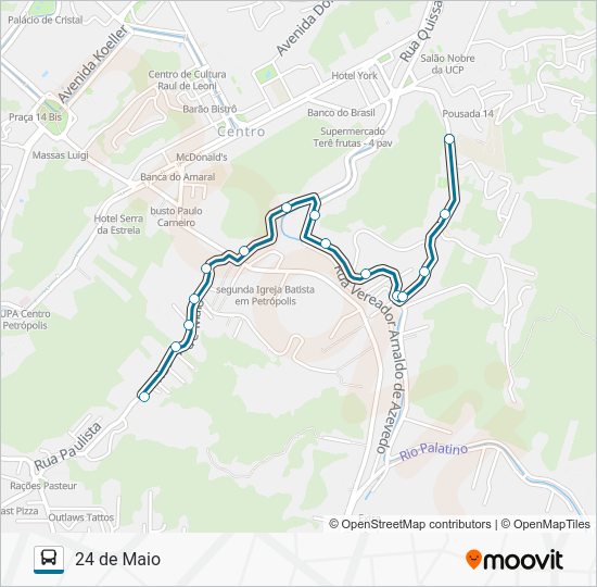 195 Route Schedules, Stops & Maps 24 De Maio (Via Santos Dumont