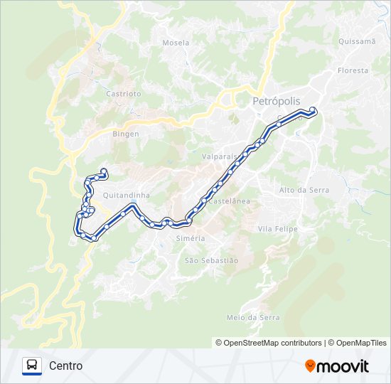 654 Bus Line Map
