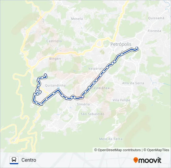 654 Bus Line Map