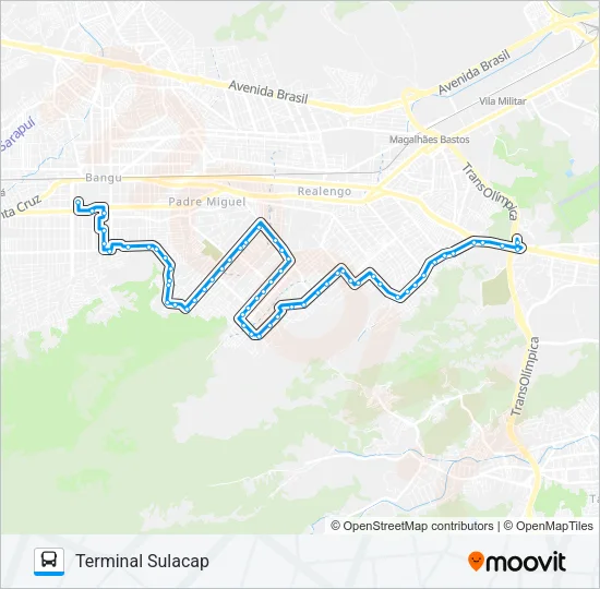 SP 801 Bus Line Map