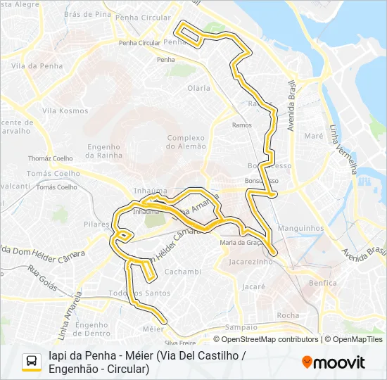 680 Bus Line Map