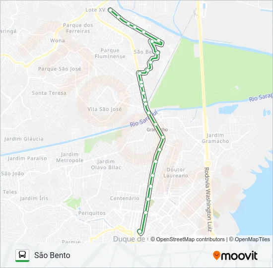 15I Bus Line Map
