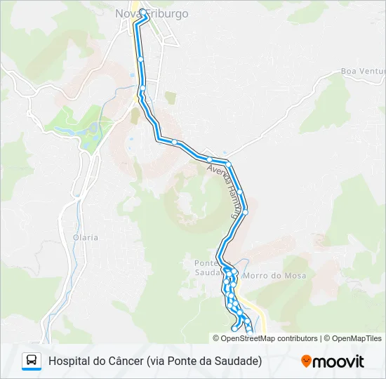 41A Bus Line Map