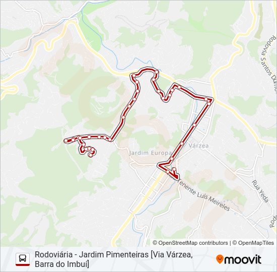 12F Bus Line Map