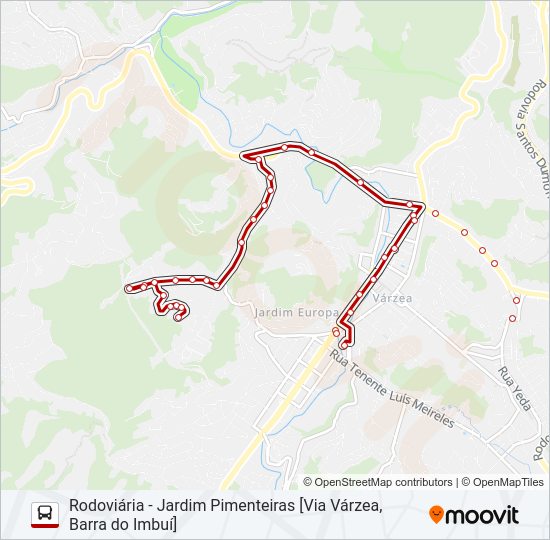 12F Bus Line Map