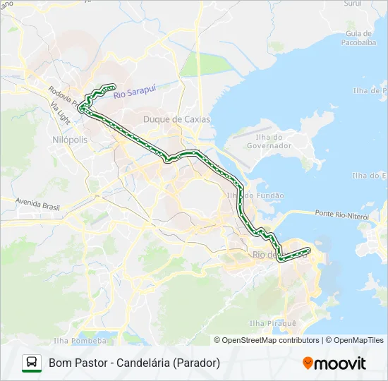 472B Bus Line Map