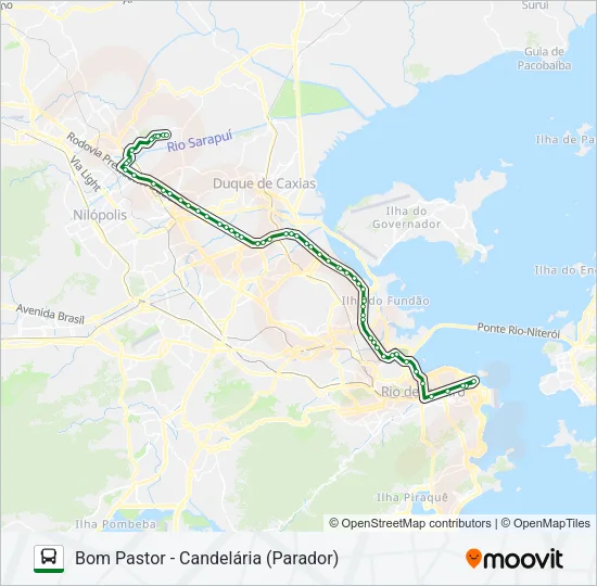 472B Bus Line Map