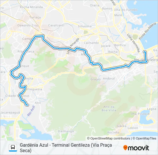 SN 353 Bus Line Map