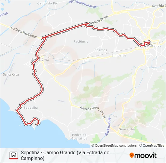 SN 898 Bus Line Map