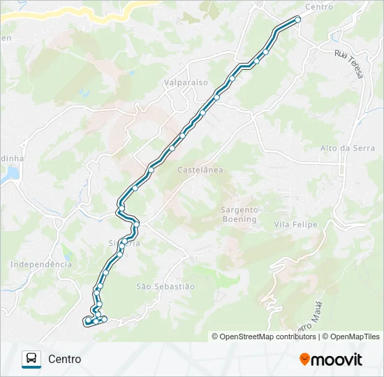 183 Bus Line Map