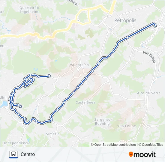 653 Bus Line Map