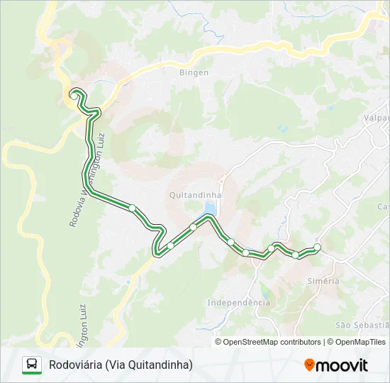 180 Bus Line Map