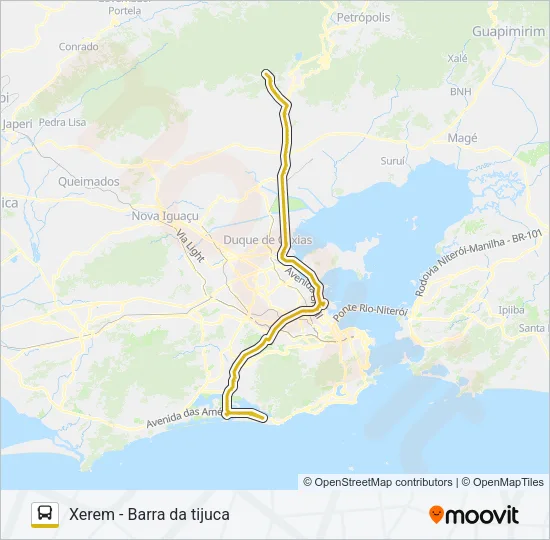 417T Bus Line Map