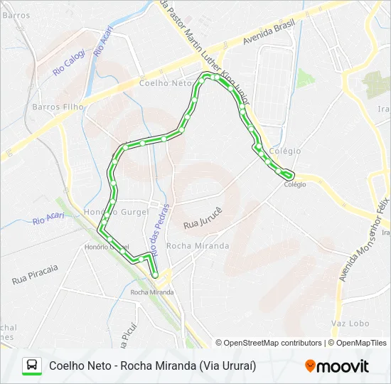 KOMBI Bus Line Map