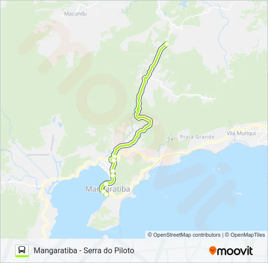 MANGARATIBA - SERRA DO PILOTO Bus Line Map