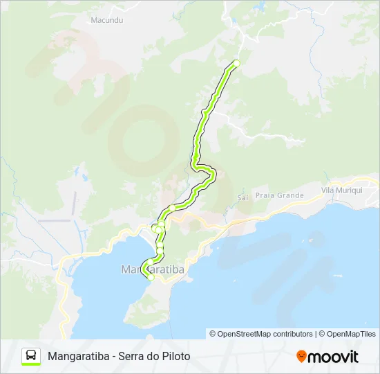 MANGARATIBA - SERRA DO PILOTO Bus Line Map