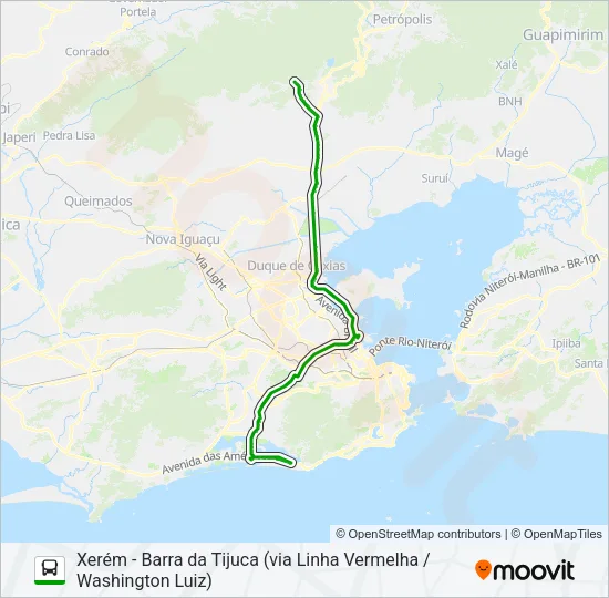 417T Bus Line Map