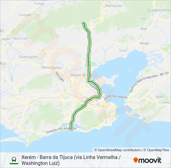 417T Bus Line Map