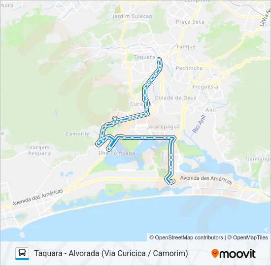 881 Bus Line Map