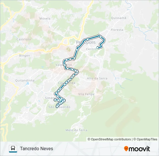 187 Bus Line Map