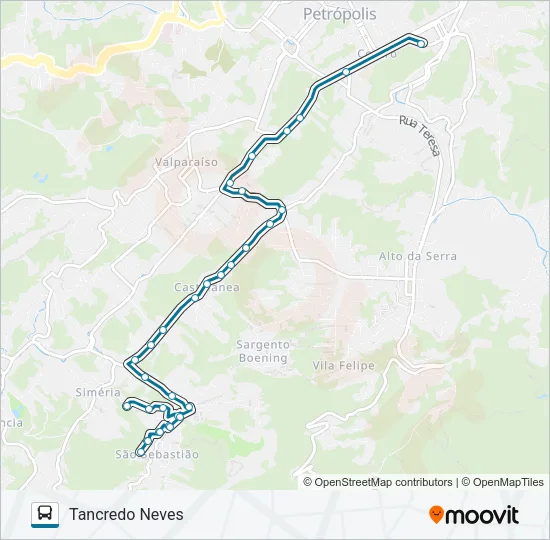187 Bus Line Map