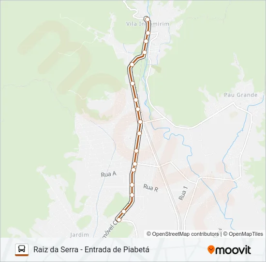 INTEGRAÇÃO 405-I Bus Line Map
