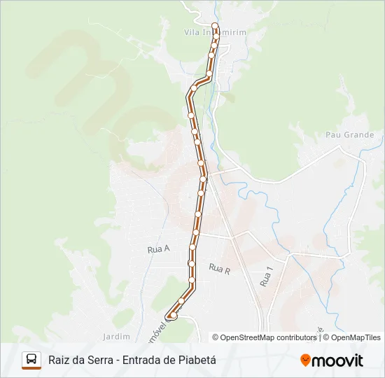 INTEGRAÇÃO 405-I Bus Line Map