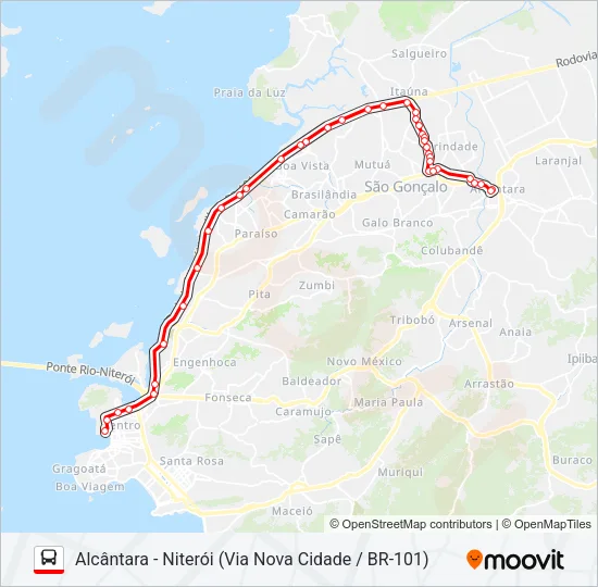 5400M Bus Line Map