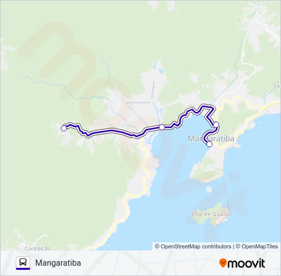 MANGARATIBA - INGAIBA Bus Line Map