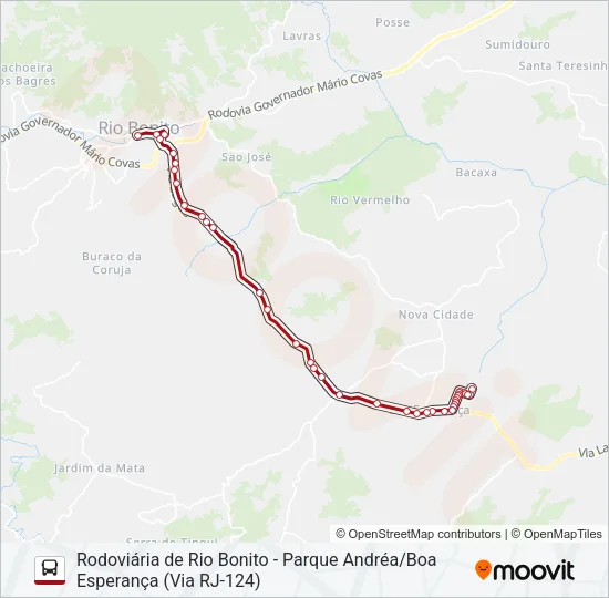 PARQUE ANDRÉA/BOA ESPERANÇA Bus Line Map