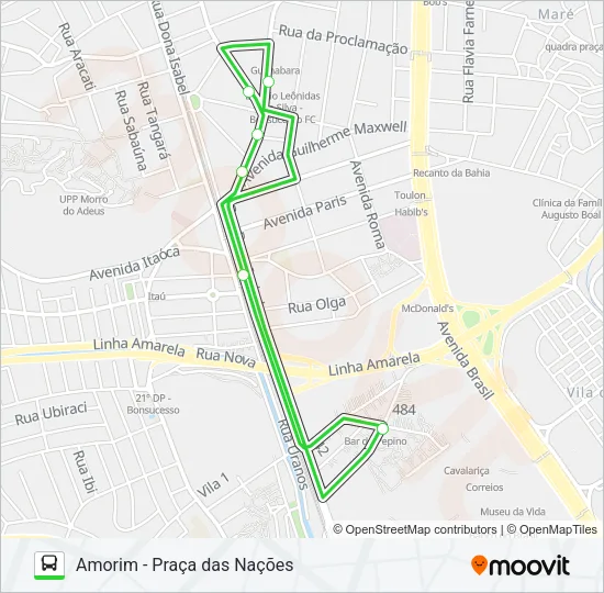 KOMBI Bus Line Map